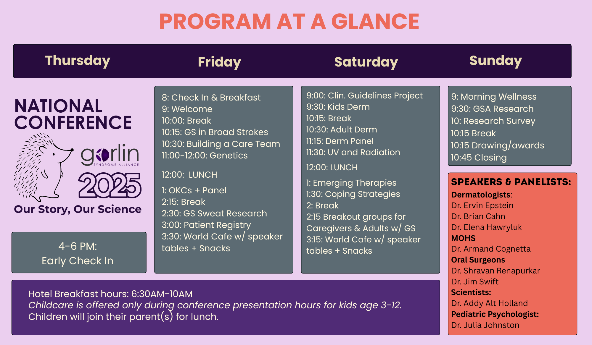 Program at a glance  (36 x 21 cm)